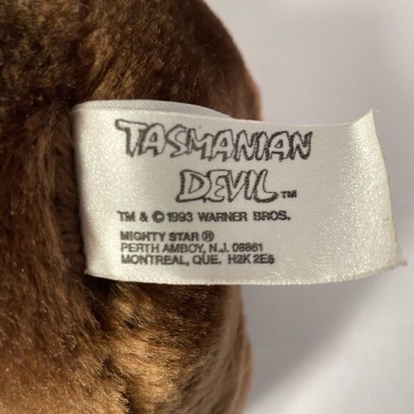 Vintage looney tunes Taz 1993 Tasmanian devil plush 15 inches by applause toy - Picture 6 of 7